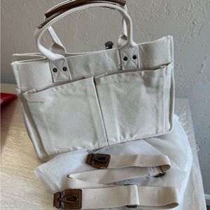 Cream Canvas Tote Bag